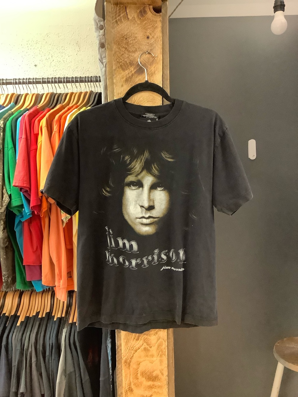 Vintage jim Morrison graphic black t-shirt